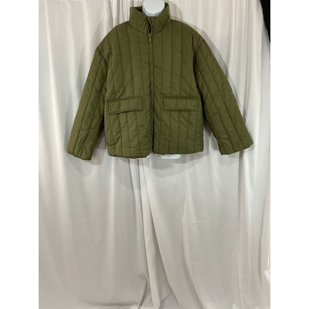 NWT Men's Topman Vertical Puffer Jacket Large